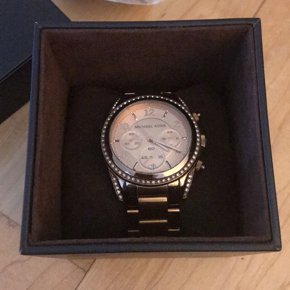 Michael Kors Rose Gold with Crystals Watch